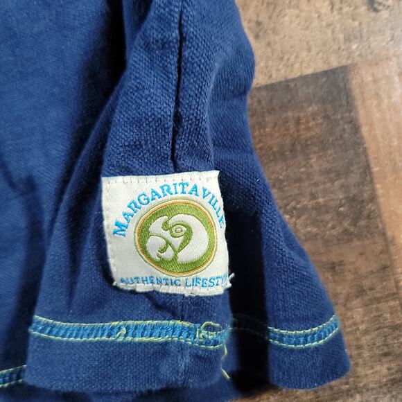 Blue with Green Margaritaville T-Shirt size 2XL - Picture 3 of 7